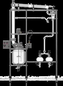 Distillation Glass Reactor